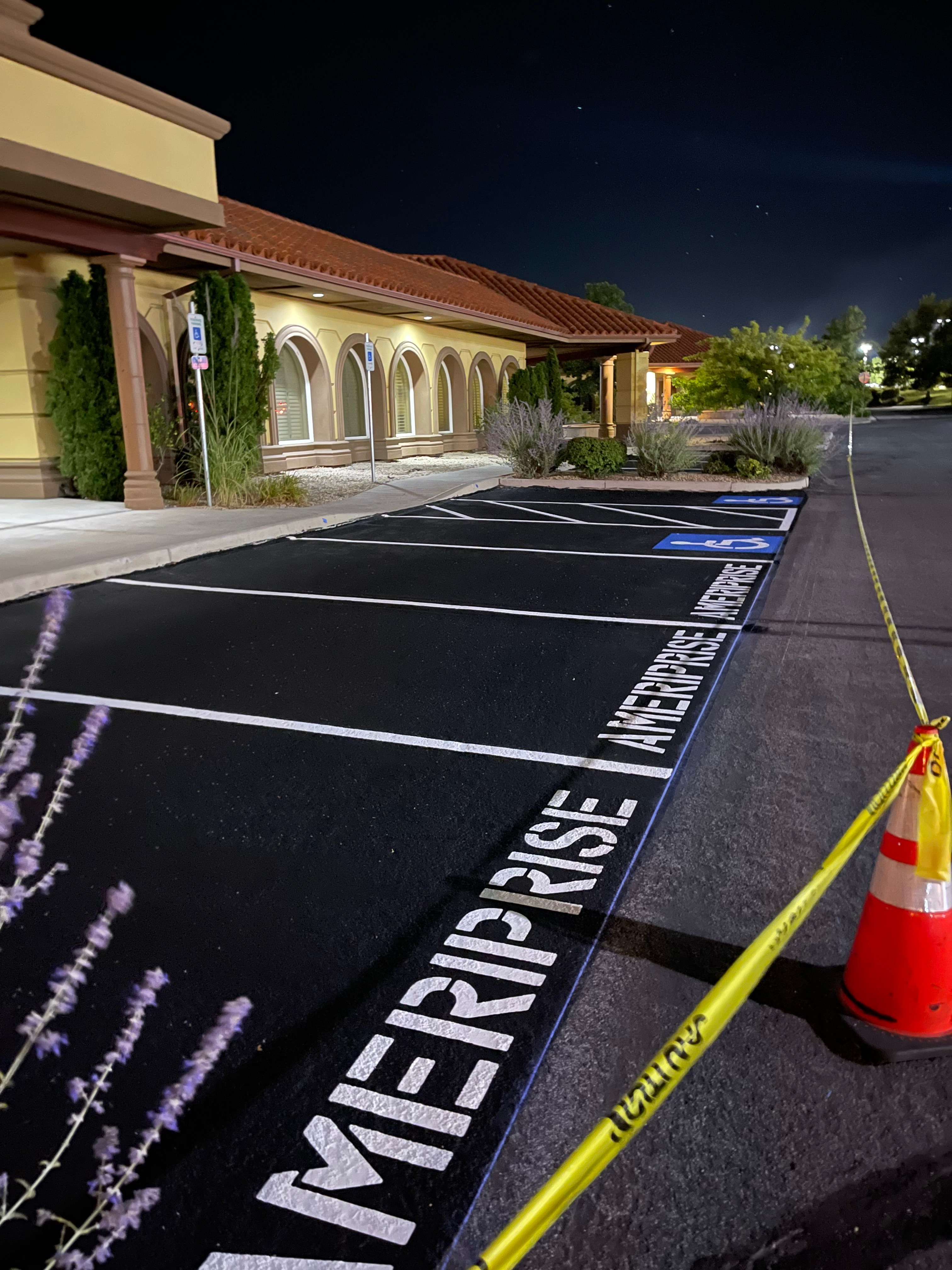 Custom Parking and Reserved Parking with Stencil Markings